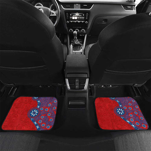 Newcastle Knights NAIDOC Week 2026 Car Mats Aboriginal Lizard Dot Painting - 50 Years of Deadly