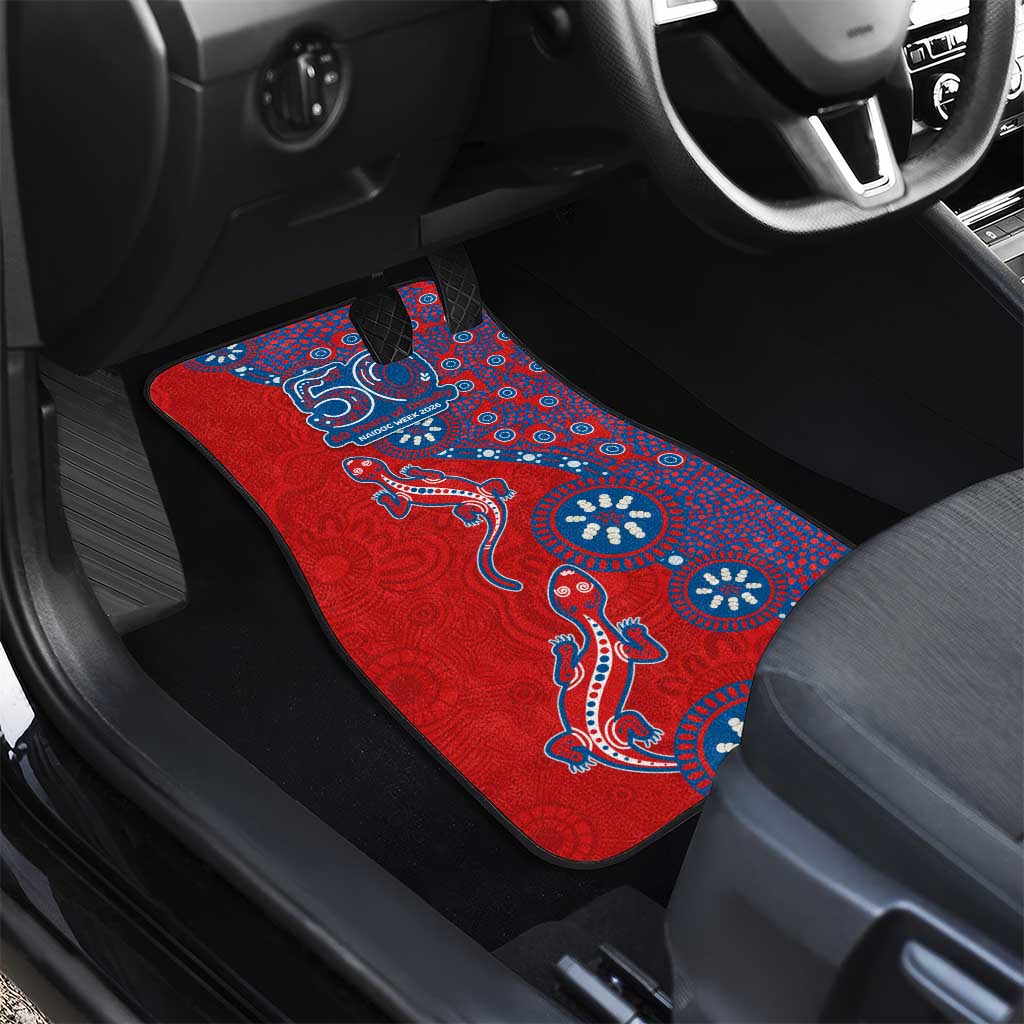 Newcastle Knights NAIDOC Week 2026 Car Mats Aboriginal Lizard Dot Painting - 50 Years of Deadly