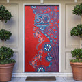 Newcastle Knights NAIDOC Week 2026 Door Cover Aboriginal Lizard Dot Painting - 50 Years of Deadly