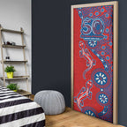 Newcastle Knights NAIDOC Week 2026 Door Cover Aboriginal Lizard Dot Painting - 50 Years of Deadly