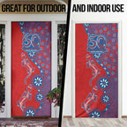Newcastle Knights NAIDOC Week 2026 Door Cover Aboriginal Lizard Dot Painting - 50 Years of Deadly