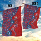 Newcastle Knights NAIDOC Week 2026 Garden Flag Aboriginal Lizard Dot Painting - 50 Years of Deadly