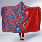 Newcastle Knights NAIDOC Week 2026 Hooded Blanket Aboriginal Lizard Dot Painting - 50 Years of Deadly