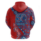 Newcastle Knights NAIDOC Week 2026 Hoodie Aboriginal Lizard Dot Painting - 50 Years of Deadly