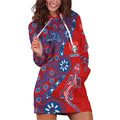 Newcastle Knights NAIDOC Week 2026 Hoodie Dress Aboriginal Lizard Dot Painting - 50 Years of Deadly