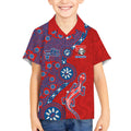 Newcastle Knights NAIDOC Week 2026 Kid Hawaiian Shirt Aboriginal Lizard Dot Painting - 50 Years of Deadly