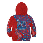 Newcastle Knights NAIDOC Week 2026 Kid Hoodie Aboriginal Lizard Dot Painting - 50 Years of Deadly