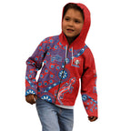 Newcastle Knights NAIDOC Week 2026 Kid Hoodie Aboriginal Lizard Dot Painting - 50 Years of Deadly