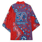 Newcastle Knights NAIDOC Week 2026 Kimono Aboriginal Lizard Dot Painting - 50 Years of Deadly