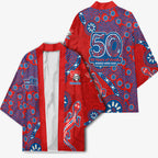 Newcastle Knights NAIDOC Week 2026 Kimono Aboriginal Lizard Dot Painting - 50 Years of Deadly