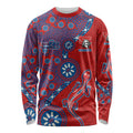 Newcastle Knights NAIDOC Week 2026 Long Sleeve Shirt Aboriginal Lizard Dot Painting - 50 Years of Deadly