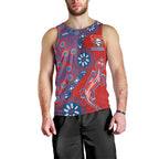 Newcastle Knights NAIDOC Week 2026 Men Tank Top Aboriginal Lizard Dot Painting - 50 Years of Deadly