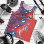Newcastle Knights NAIDOC Week 2026 Men Tank Top Aboriginal Lizard Dot Painting - 50 Years of Deadly