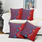 Newcastle Knights NAIDOC Week 2026 Pillow Cover Aboriginal Lizard Dot Painting - 50 Years of Deadly