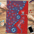 Newcastle Knights NAIDOC Week 2026 Puzzle Aboriginal Lizard Dot Painting - 50 Years of Deadly