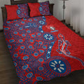 Newcastle Knights NAIDOC Week 2026 Quilt Bed Set Aboriginal Lizard Dot Painting - 50 Years of Deadly