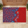 Newcastle Knights NAIDOC Week 2026 Rubber Doormat Aboriginal Lizard Dot Painting - 50 Years of Deadly