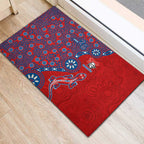 Newcastle Knights NAIDOC Week 2026 Rubber Doormat Aboriginal Lizard Dot Painting - 50 Years of Deadly