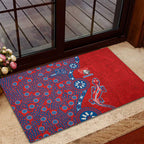 Newcastle Knights NAIDOC Week 2026 Rubber Doormat Aboriginal Lizard Dot Painting - 50 Years of Deadly