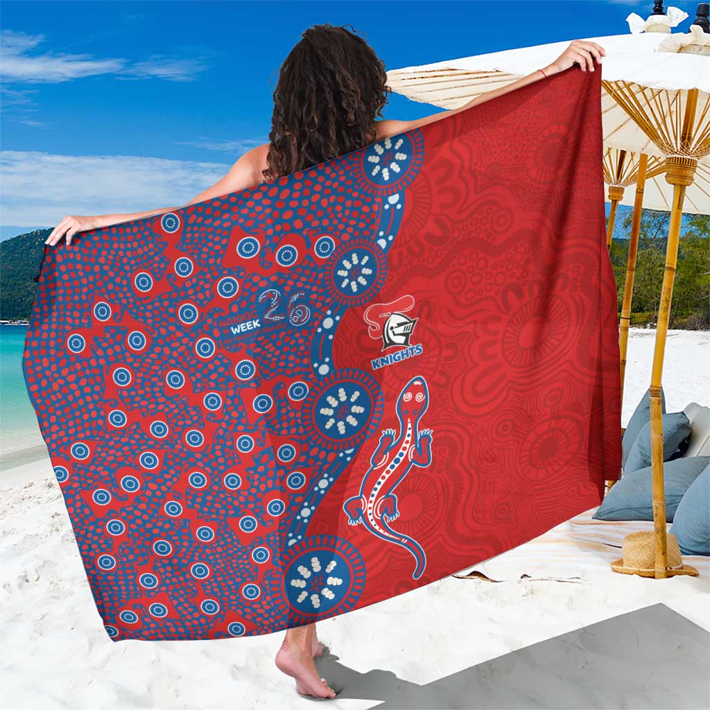 Newcastle Knights NAIDOC Week 2026 Sarong Aboriginal Lizard Dot Painting - 50 Years of Deadly