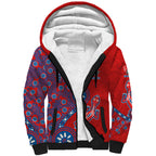 Newcastle Knights NAIDOC Week 2026 Sherpa Hoodie Aboriginal Lizard Dot Painting - 50 Years of Deadly