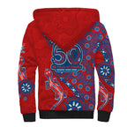 Newcastle Knights NAIDOC Week 2026 Sherpa Hoodie Aboriginal Lizard Dot Painting - 50 Years of Deadly