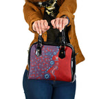 Newcastle Knights NAIDOC Week 2026 Shoulder Handbag Aboriginal Lizard Dot Painting - 50 Years of Deadly