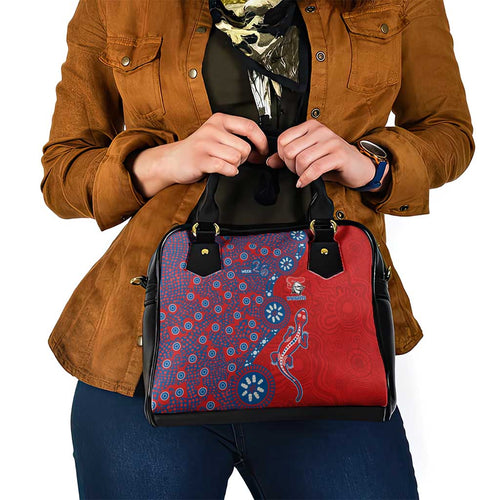 Newcastle Knights NAIDOC Week 2026 Shoulder Handbag Aboriginal Lizard Dot Painting - 50 Years of Deadly