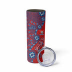 Newcastle Knights NAIDOC Week 2026 Skinny Tumbler Aboriginal Lizard Dot Painting - 50 Years of Deadly