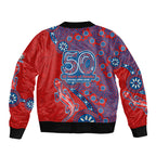 Newcastle Knights NAIDOC Week 2026 Sleeve Zip Bomber Jacket Aboriginal Lizard Dot Painting - 50 Years of Deadly