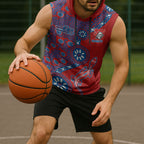 Newcastle Knights NAIDOC Week 2026 Sleeveless Hoodie Aboriginal Lizard Dot Painting - 50 Years of Deadly