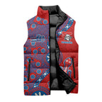 Newcastle Knights NAIDOC Week 2026 Sleeveless Puffer Jacket Aboriginal Lizard Dot Painting - 50 Years of Deadly