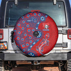 Newcastle Knights NAIDOC Week 2026 Spare Tire Cover Aboriginal Lizard Dot Painting - 50 Years of Deadly