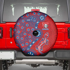 Newcastle Knights NAIDOC Week 2026 Spare Tire Cover Aboriginal Lizard Dot Painting - 50 Years of Deadly