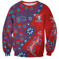 Newcastle Knights NAIDOC Week 2026 Sweatshirt Aboriginal Lizard Dot Painting - 50 Years of Deadly