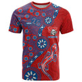 Newcastle Knights NAIDOC Week 2026 T Shirt Aboriginal Lizard Dot Painting - 50 Years of Deadly