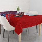 Newcastle Knights NAIDOC Week 2026 Tablecloth Aboriginal Lizard Dot Painting - 50 Years of Deadly
