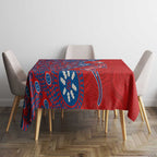 Newcastle Knights NAIDOC Week 2026 Tablecloth Aboriginal Lizard Dot Painting - 50 Years of Deadly
