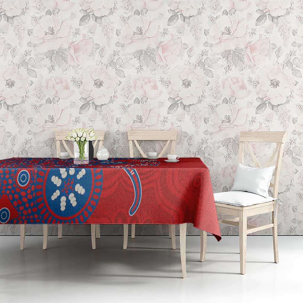 Newcastle Knights NAIDOC Week 2026 Tablecloth Aboriginal Lizard Dot Painting - 50 Years of Deadly