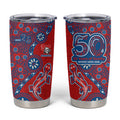 Newcastle Knights NAIDOC Week 2026 Tumbler Cup Aboriginal Lizard Dot Painting - 50 Years of Deadly