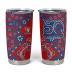Newcastle Knights NAIDOC Week 2026 Tumbler Cup Aboriginal Lizard Dot Painting - 50 Years of Deadly