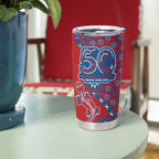 Newcastle Knights NAIDOC Week 2026 Tumbler Cup Aboriginal Lizard Dot Painting - 50 Years of Deadly