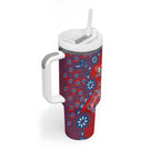 Newcastle Knights NAIDOC Week 2026 Tumbler With Handle Aboriginal Lizard Dot Painting - 50 Years of Deadly