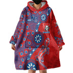 Newcastle Knights NAIDOC Week 2026 Wearable Blanket Hoodie Aboriginal Lizard Dot Painting - 50 Years of Deadly