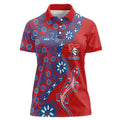 Newcastle Knights NAIDOC Week 2026 Women Polo Shirt Aboriginal Lizard Dot Painting - 50 Years of Deadly