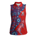 Newcastle Knights NAIDOC Week 2026 Women Sleeveless Polo Shirt Aboriginal Lizard Dot Painting - 50 Years of Deadly