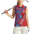 Newcastle Knights NAIDOC Week 2026 Women Sleeveless Polo Shirt Aboriginal Lizard Dot Painting - 50 Years of Deadly
