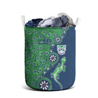 New Zealand Warriors NAIDOC Week 2026 Laundry Basket Aboriginal Lizard Dot Painting - 50 Years of Deadly