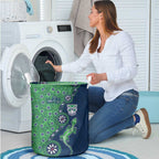 New Zealand Warriors NAIDOC Week 2026 Laundry Basket Aboriginal Lizard Dot Painting - 50 Years of Deadly