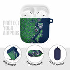 New Zealand Warriors NAIDOC Week 2026 AirPods Case Aboriginal Lizard Dot Painting - 50 Years of Deadly